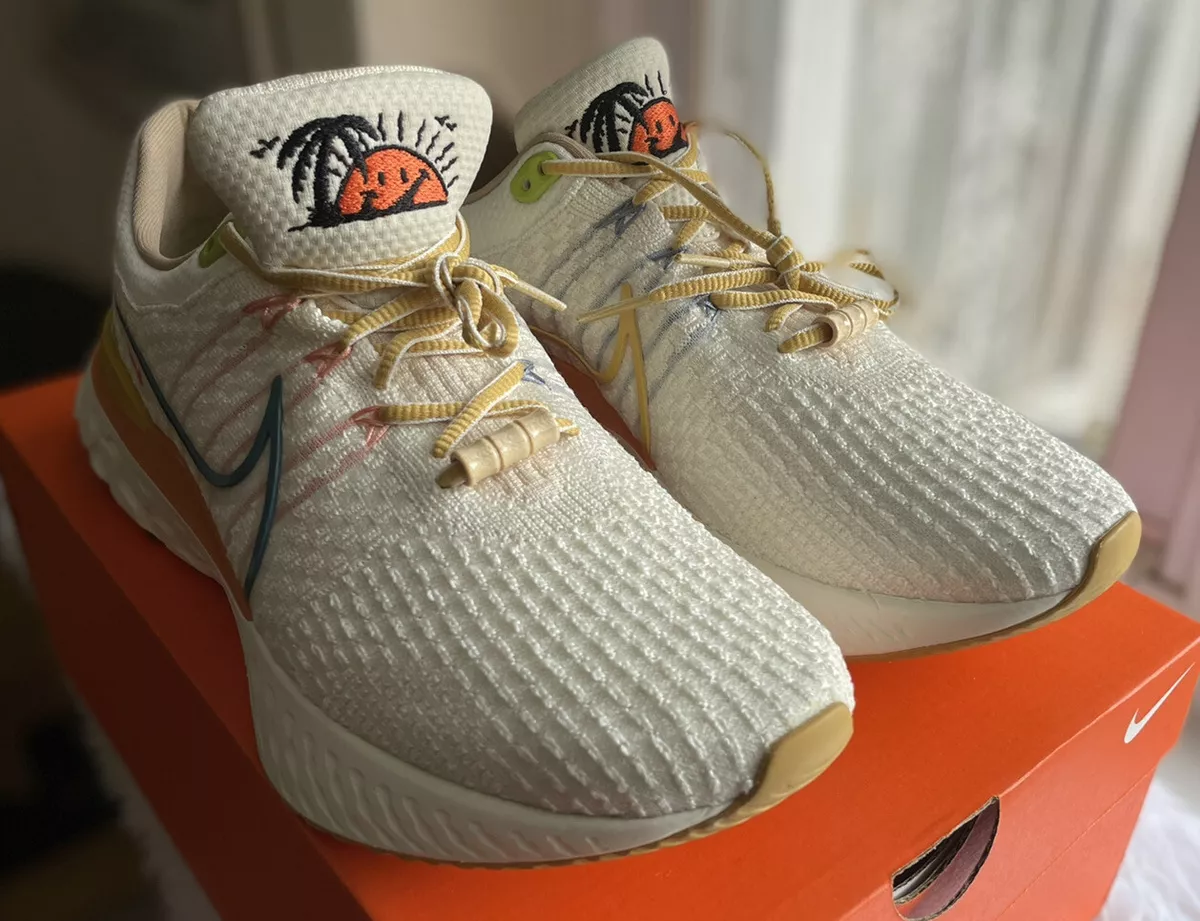 Nike React Infinity Run Flyknit 3 Sail Hot Curry 2022 Size 10.5 LIMITED RARE