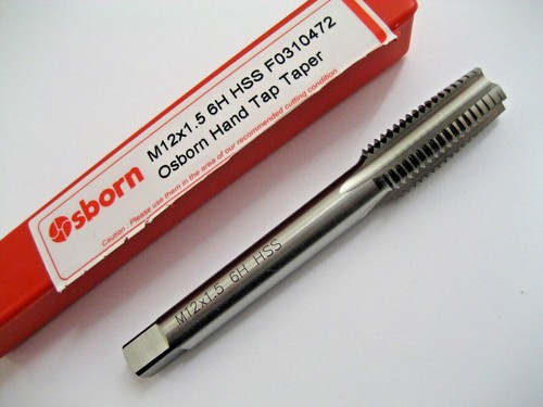 M12 x 1.5 METRIC FINE HAND TAP FIRST TAPER HSS EUROPA TOOL OSBORN F0310472 P350 - 第 1/6 張圖片