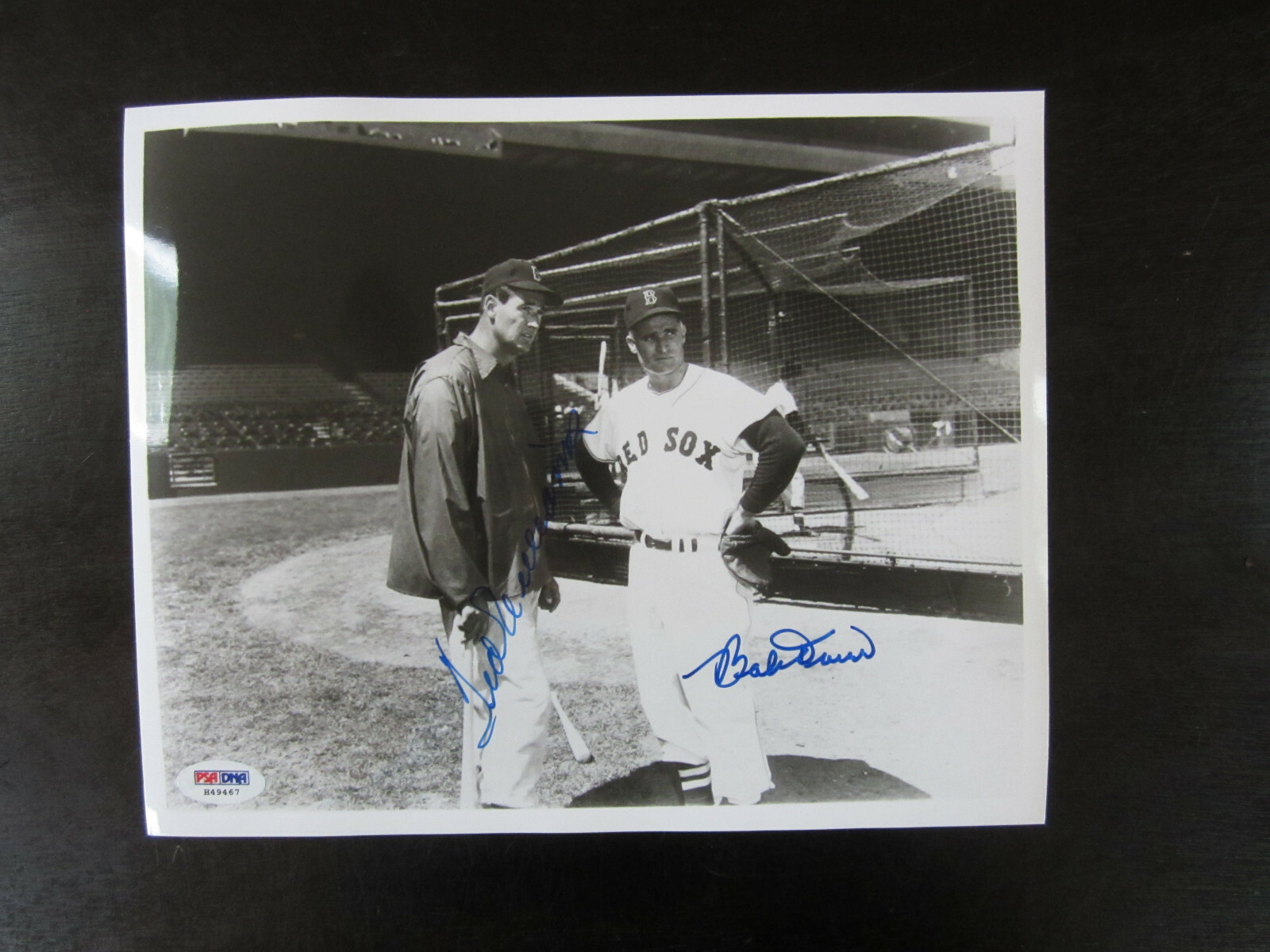Ted Williams & Bobby Doerr Autograph Signed 8 x 10 Photo PSA/DNA Boston Red Sox