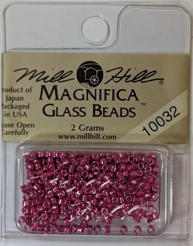 Mill Hill MAGNIFICA Beads #10032 Brilliant Fuchsia 2g Pack Discontinued NOS - Picture 1 of 2