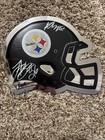 Antonio Brown & Le'Veon Bell Signed Steelers Helmet Plaque