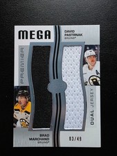 2023-24 Premier Hockey Mega Patch Duo Pastranak and Marchand 3/49
