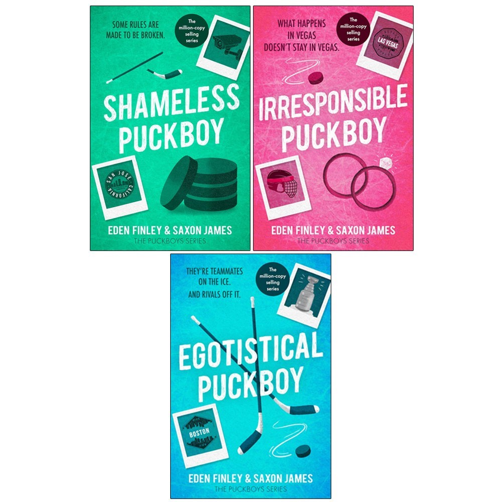 Puckboys Series 1-3 Books Collection Set By Saxon James, Eden Finley Shameless