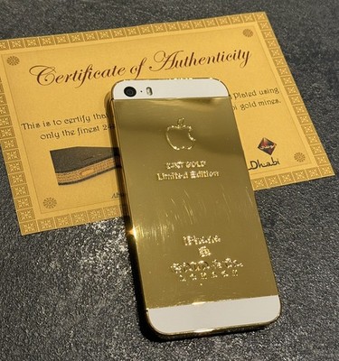 24KT VERGOLDET IPHONE 5S HANDY SMART HANDY LIMITED EDITION 