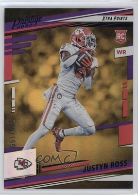 2022 Prestige Rookies Xtra Points Premium Purple /199 Justyn Ross Rookie RC pr9