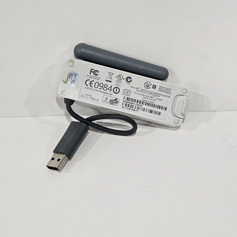 OEM Microsoft: Xbox 360 Wireless Network Adapter (Single Antenna, White) - Image 2 of 2