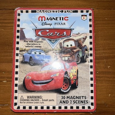 DISNEY Pixar CARS 2006 MAGNETIC Travel Tin COLLECTOR's EDITION 30 pieces