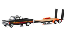 Greenlight 1977 Ford F-100 & Free Wheeling Trailer Hitch & Tow Series #32170-B.
