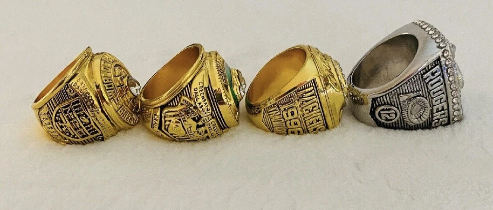 4 PCS Green Bay Packers Super Bowl Ring Complete SET, US SHIP - Image 2 of 3
