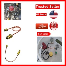 15-Inch Copper Propane Regulator Pigtail POL x 1/4" NPT for Safe Connections