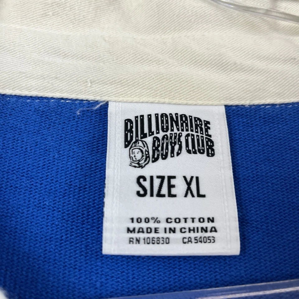Polo Billionaire Boys Club Rugby Bordado Pesado BBC Dorado Logo Para hombres XL Foto 4 de 4