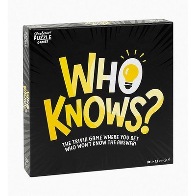 Who Knows? Trivia Game | 2-8 Players