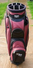 Izzo Comet II Golf Cart / Trolley Bag Red/Black 14 Way Divider