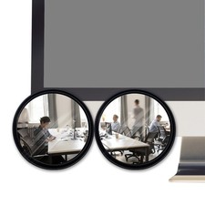 2pcs Office Cubicle Mirrors - Adjustable Monitor Mirror to See Behind You, 2....