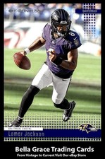 2024 Donruss Lamar Jackson #1 Baltimore Ravens 2004 Retro NFL Football
