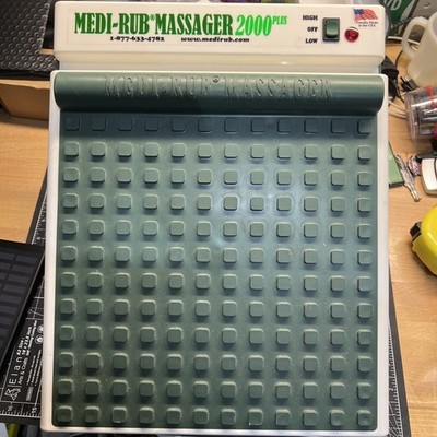 Medi-Rub Massager 2000 Plus 2-speeds MR-3F Vibrating Foot Reflex Tested Works