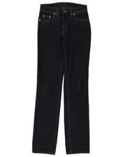 Trussardi Womens Straight Jeans W26 L33 Navy Blue Cotton BJ15