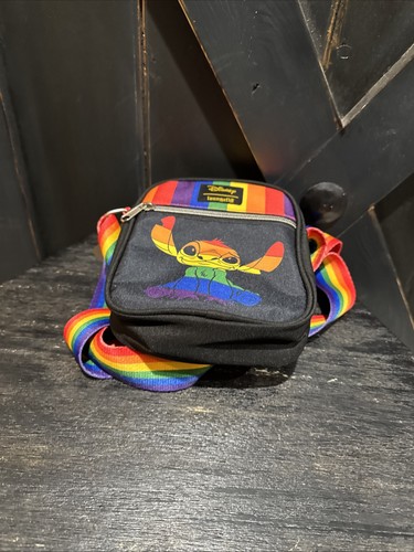 Disney Loungefly Stitch Pride Rainbow Crossbody Bag Purse Rare - NWT - Picture 10 of 12