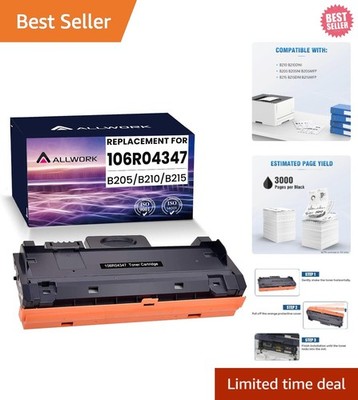 Professional Quality 106R04347 Black Toner for B205/B210/B215 Printers, 1-Pack