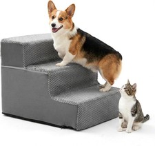 Pet Steps: 3-Step Staircase for Small Dogs  Cats Puppies/Adults 