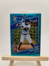 2021 Donruss Optic Teal Velocity #110 Carlos Correa /35 