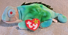 Ty Beanie Baby Iggy the Iguana DOB August 12, 1997 MWMT Free Shipping