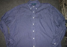 Polo Ralph Lauren Men  s Button-Down Yarmouth Blue plaid shirt XL