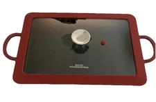 Good Housekeeping Red Rectangular Oven Dish With Travel Guard 14 X 10 Cast Iron