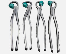Premium Dental Extraction Forceps Standard Series Set of 4 Pcs Free 25 Bumpers 