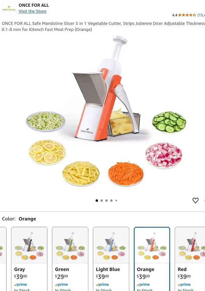 NUEVA REBANADORA DE PRIMAVERA BRAVA para frutas y verduras ENVÍO GRATUITO EL MISMO DÍA Foto 2 de 3