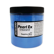 Jacquard Pearl Ex Pigment Powder 4oz Sapphire Blue Loose Mica Powder Epoxy Resin