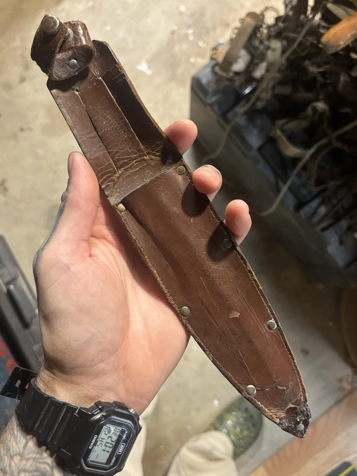 Antique Slater Brothers Sheffield England Bowie Knife & Original Sheath. - Image 3 of 4