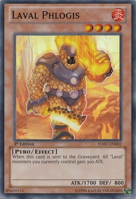 Laval Phlogis - HA07-EN002 - Super Rare - 1st Edition - Lightly Played