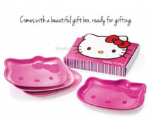 TUPPERWARE Piatto Hello Kitty (Set di 4) con confezione regalo