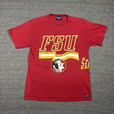 Vintage 90s Florida State Seminoles FSU T Shirt Jansport Made USA Wrap Around