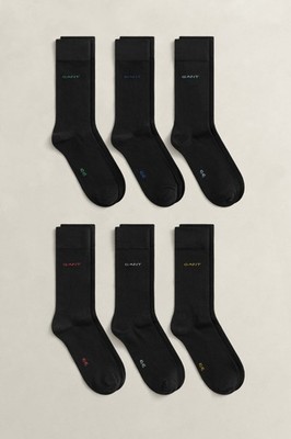 GANT 6er Pack Crew-Socken aus weicher Baumwolle - Komfort aus gekämmter Baumwolle