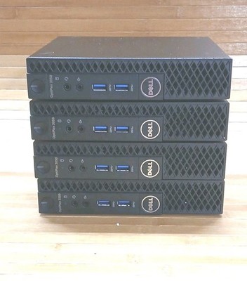Lot of 4 Dell OptiPlex 3050 Micro i3 7100T Mini PC NO RAM/NO HDD Parts/Repair