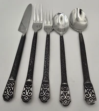 Gourmet Settings Avalon Barcelona Stainless 5 Piece Place Setting