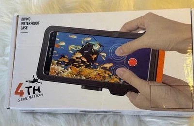 Professional 4th Generation Waterproof Diving Phone Case ORANGE