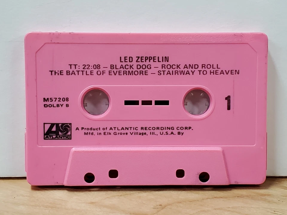 LED ZEPPELIN "ZOSO" Cassette Pink Shell SLIP CASE CS-7208 - Image 4 of 4