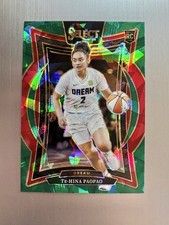 Te-Hina Paopao 2025 Panini WNBA Select Concourse Green Ice Prizm #49 Dream Rc
