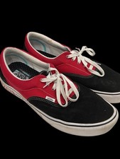 Size 13 - Vans Black/Red -Near Flawless Condition