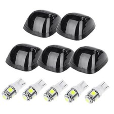 Smoked Cab Roof Top Marker Running Light w/White 5050 SMD LED Light Bulbs