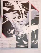 Pokémon Scarlet & Violet White Flare Binder 9-Pocket Reshiram With Card List
