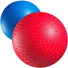 Red  Blue Kickball Set - 8.5 Inch with Pump for Toddlers Kids  Adults - I...
