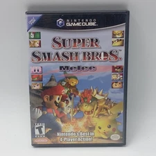 Super Smash Bros Melee Nintendo GameCube Black Label CIB Complete W Inserts Test