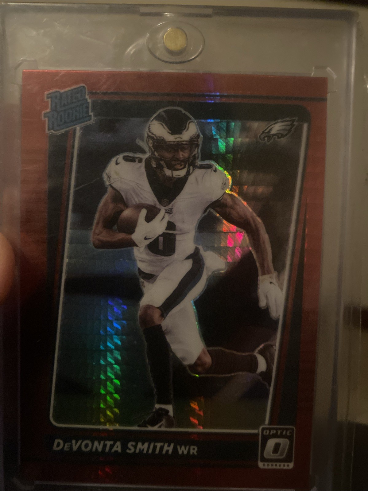 2021 Panini Donruss Optic - Rated Rookie Devonta Smith #205 Red Hyper Prizm (RC)