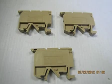 NEW LOT OF 3 WEIDMULLER TERMINAL BLOCK ASK1 ASK 1 500 VDC 4MM 6.3A 6.3 A AMP