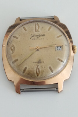 Glashütte GUB Spezimatic 26 Rubis Vintage Gold Plated Men's Watch