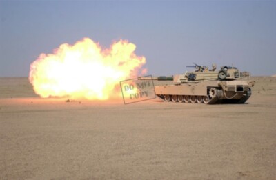US MARINE CORP USMC fire their M1A1 Abrams tank (SOC) 8X12 PHOTOGRAPH NW